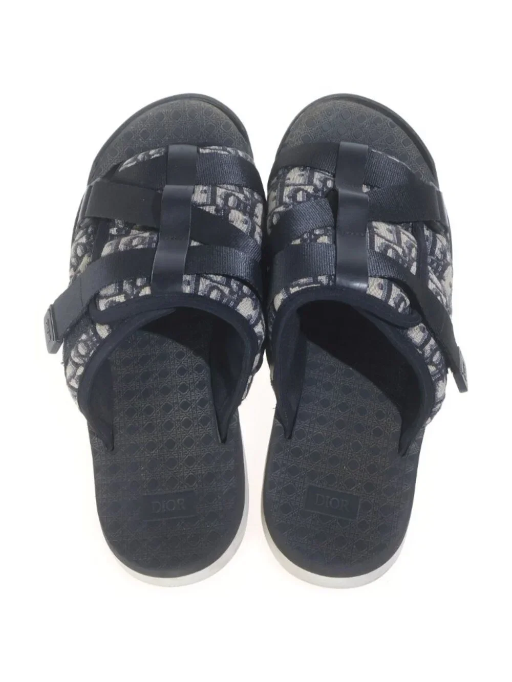 Dior Alpha Oblique Sandals Navy